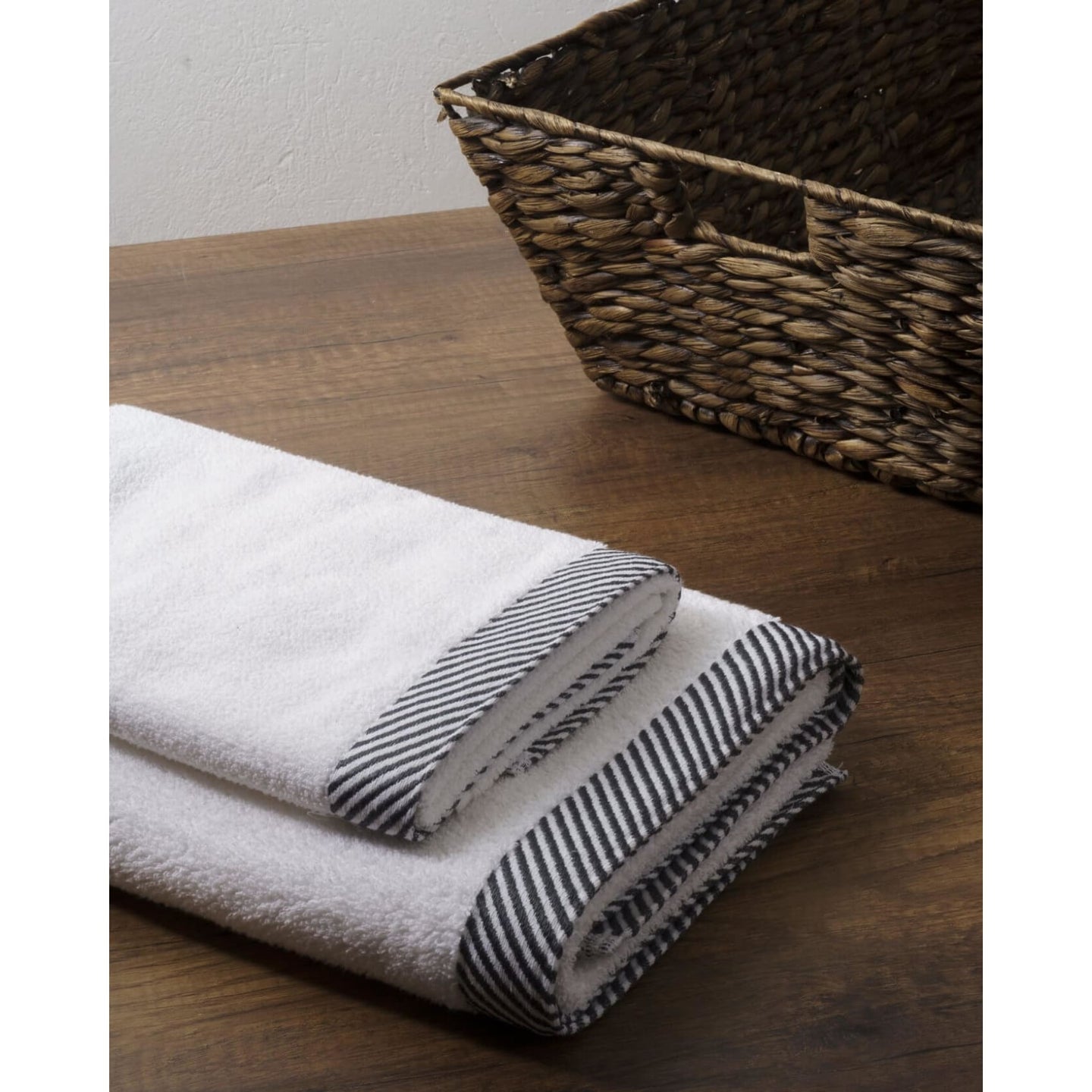 Kit toalla, toalla de cuerpo, toalla de manos, baño, 100% algodón, blanco