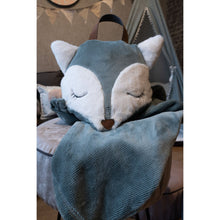 Load image into Gallery viewer, Manta Foxy Alaska Aqua,manta, cobija, abrigo, niños, cama, habitación
