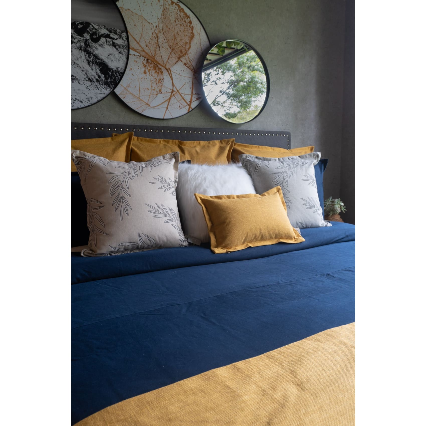 Set Duvet Marsella Navy, decorativo, plumón, cama, habitación, acolchado, edredon, duvet