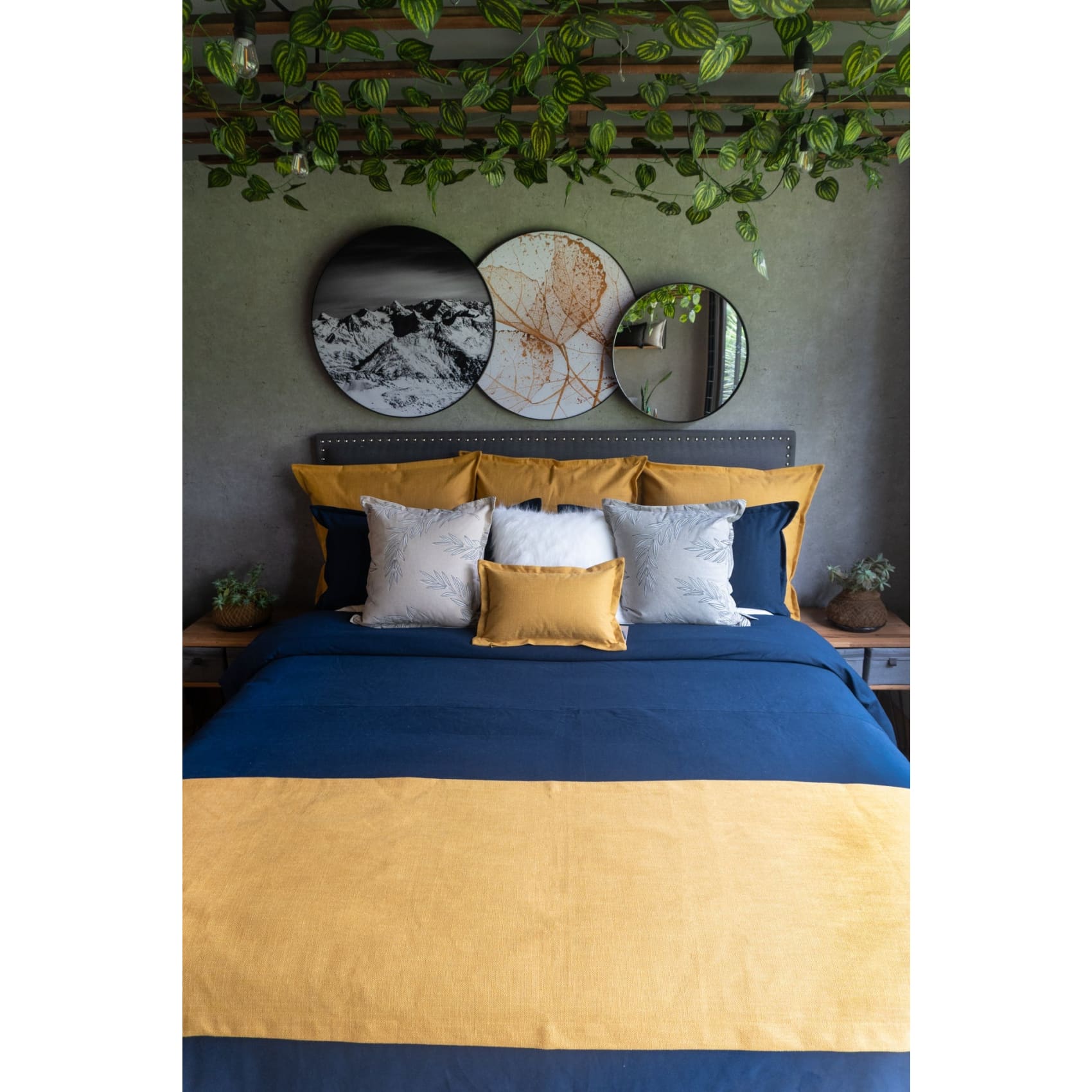 Set Duvet Marsella Navy, decorativo, plumón, cama, habitación, acolchado, edredon, duvet
